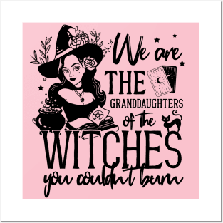 Halloween Feminist Granddaughters of Witches Posters and Art